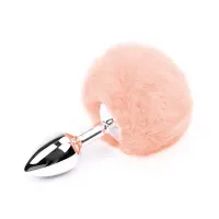 Plug Anal con Pompón Rosa Chicle Talla S · AFTERDARK · Anal