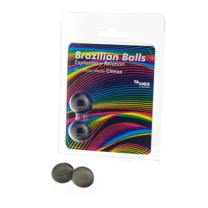 Set 2 Brazilian Balls Gel Excitante Efecto Climax · BRAZILIAN BALLS · Cuidado Íntimo y Masaje