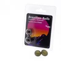 Set 2 Brazilian Balls Gel Excitante Efecto Power · BRAZILIAN BALLS · Cuidado Íntimo y Masaje