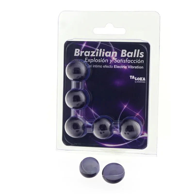 Set 5 Brazilian Balls Gel Efecto Electric Vibracion · BRAZILIAN BALLS · Cuidado Íntimo y Masaje