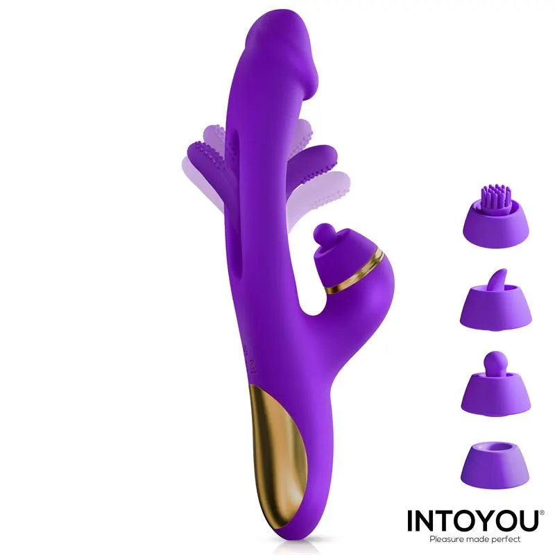 Siter 2.0 Vibrador con Lengua Flapping, Golpeteo y Cabezales Intercambiables · INTOYOU · Vibradores — Foto 4