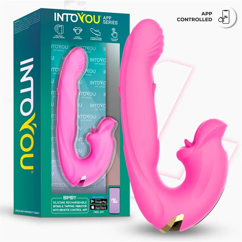 Bimby Vibrador con Mordisqueo y Lengua Doble Tapping con APP · INTOYOU APP SERIES · Vibradores — Foto 2
