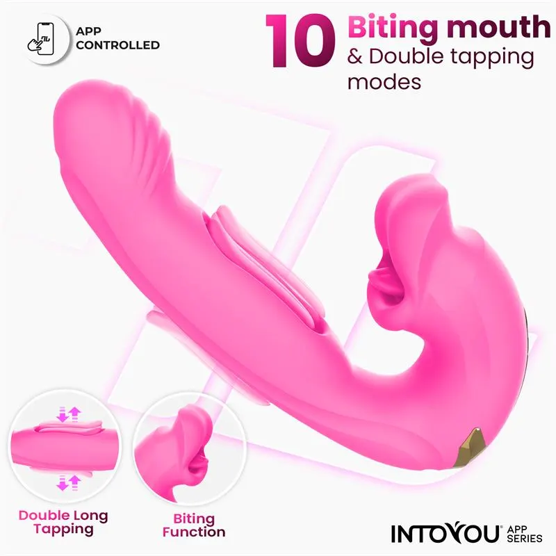 Bimby Vibrador con Mordisqueo y Lengua Doble Tapping con APP · INTOYOU APP SERIES · Vibradores — Foto 4