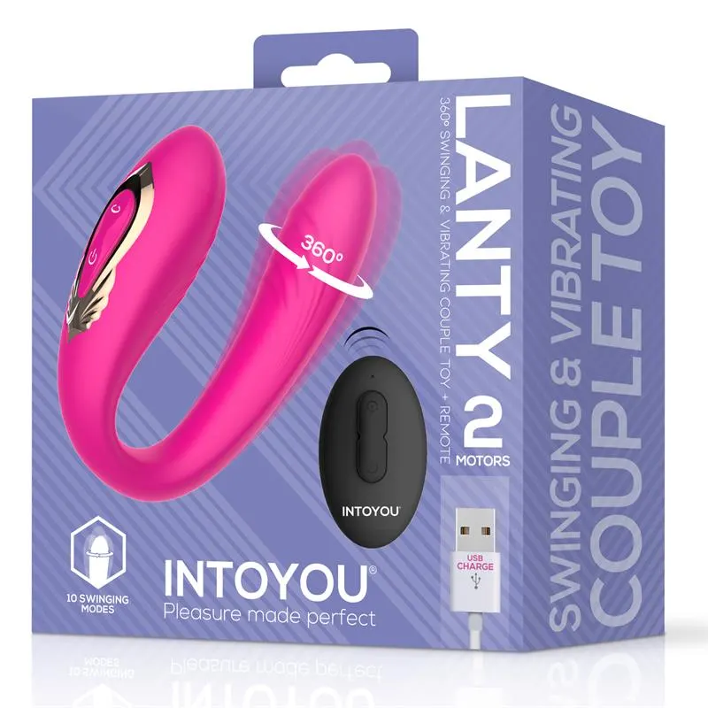 Lanty Vibrador para Parejas con Oscilación 360º y Control Remoto · INTOYOU · Estimuladores de Clítoris — Foto 9