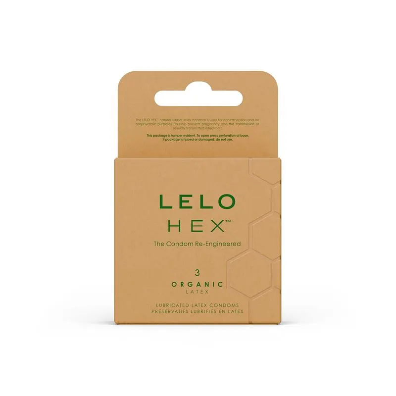 HEX Condoms Organic 3 unidades · LELO · Lubricantes