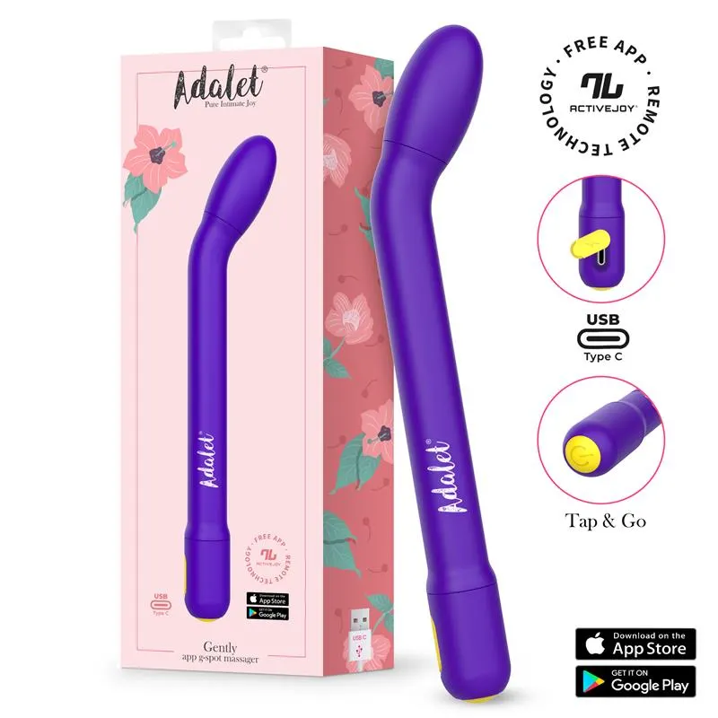 Gently Estimulador Punto G con APP Purpura · ADALET · Estimuladores de Clítoris — Foto 2