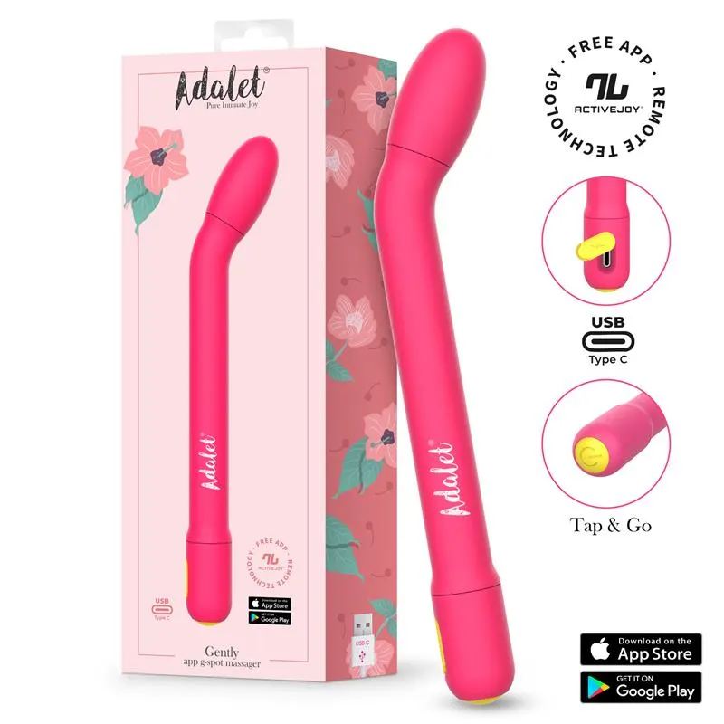 Gently Estimulador Punto G con APP Rosa · ADALET · Estimuladores de Clítoris — Foto 2