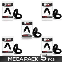 Pack 5 Anillo para el Pene Silicona Sólida 2.5-3 cm · BEAST RINGS · Accesorios y Sets