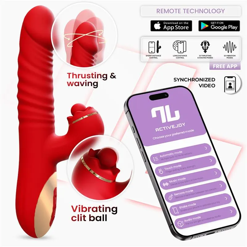 Ascen Vibrador con Thrusting y Waving y APP USB Magnético · INTOYOU APP SERIES · Vibradores