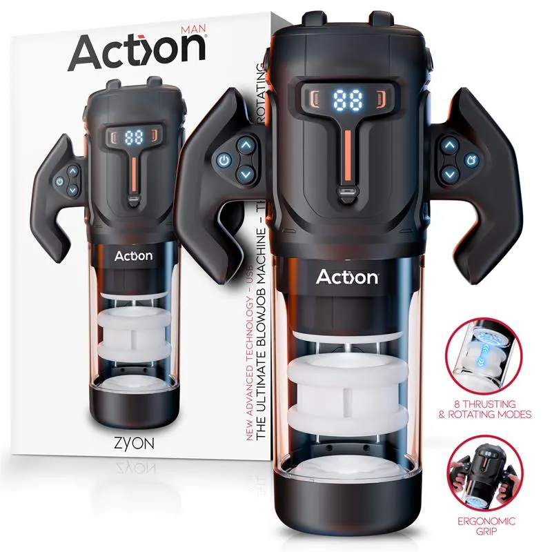 Zyon Masturbador Automático Avanzado con Up and Down y Rotación · ACTION · Masturbadores Él