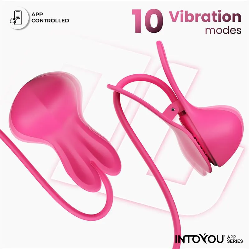 Tickly Pinzas para Pezones con Vibración, Control y Collar con APP · INTOYOU APP SERIES · Pinzas y Pezoneras — photo 2
