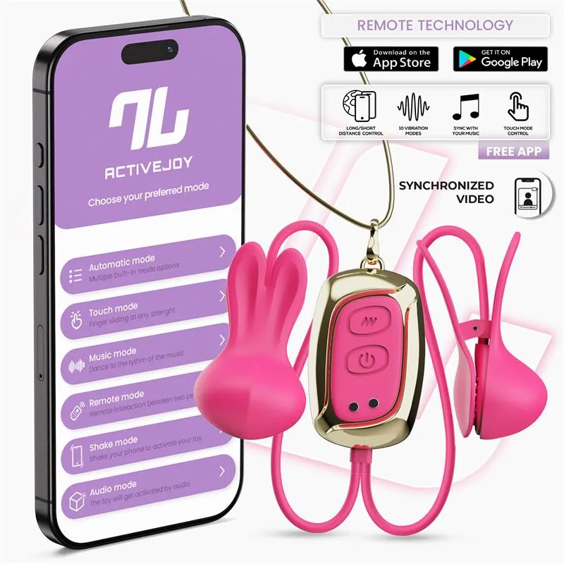 Tickly Pinzas para Pezones con Vibración, Control y Collar con APP · INTOYOU APP SERIES · Pinzas y Pezoneras