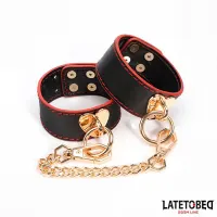 Esposas para Tobillos con Cadena Dorada · LATETOBED BDSM LINE · Esposas y Ataduras