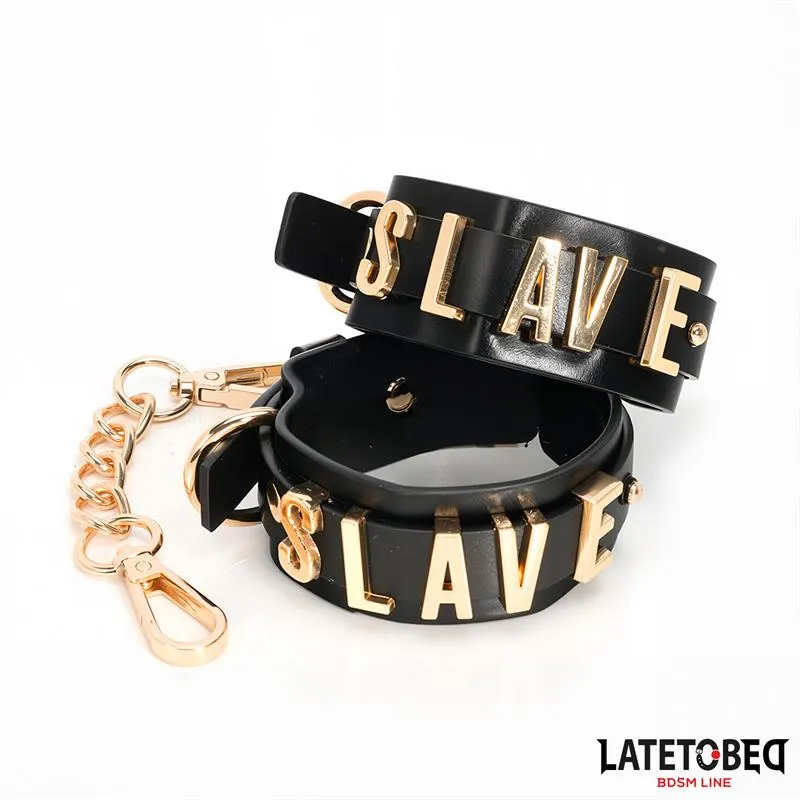 Esposas para Tobillos SLAVE con Cadena Dorada · LATETOBED BDSM LINE · Esposas y Ataduras — Foto 7