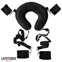 Set de Restricciones de Cojín con Esposas · LATETOBED BDSM LINE · Esposas y Ataduras
