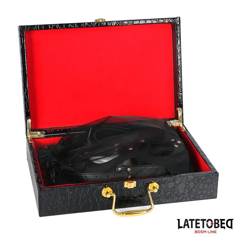 Kit Bondage de 8 Pz Cuero con Maletín de Almacenaje · LATETOBED BDSM LINE · Accesorios y Sets — Foto 20