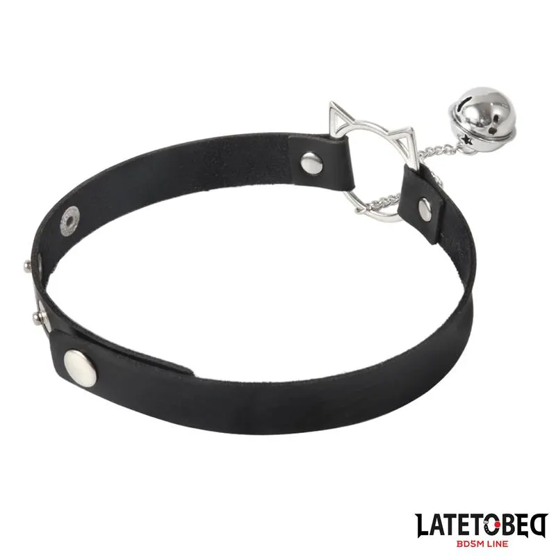 Choker con Aro con Orejitas y Cascabel · LATETOBED BDSM LINE · Juegos y Complementos Divertidos — Foto 3