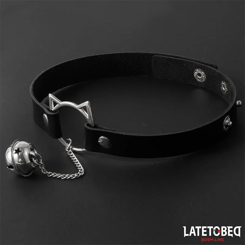 Choker con Aro con Orejitas y Cascabel · LATETOBED BDSM LINE · Juegos y Complementos Divertidos — Foto 5