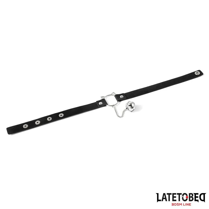 Choker con Aro con Orejitas y Cascabel · LATETOBED BDSM LINE · Juegos y Complementos Divertidos — Foto 6