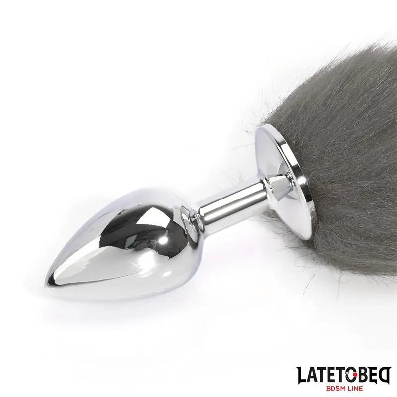 Plug Anal con Cola Blanco y Negro 40 cm · LATETOBED BDSM LINE · Anal — photo 8