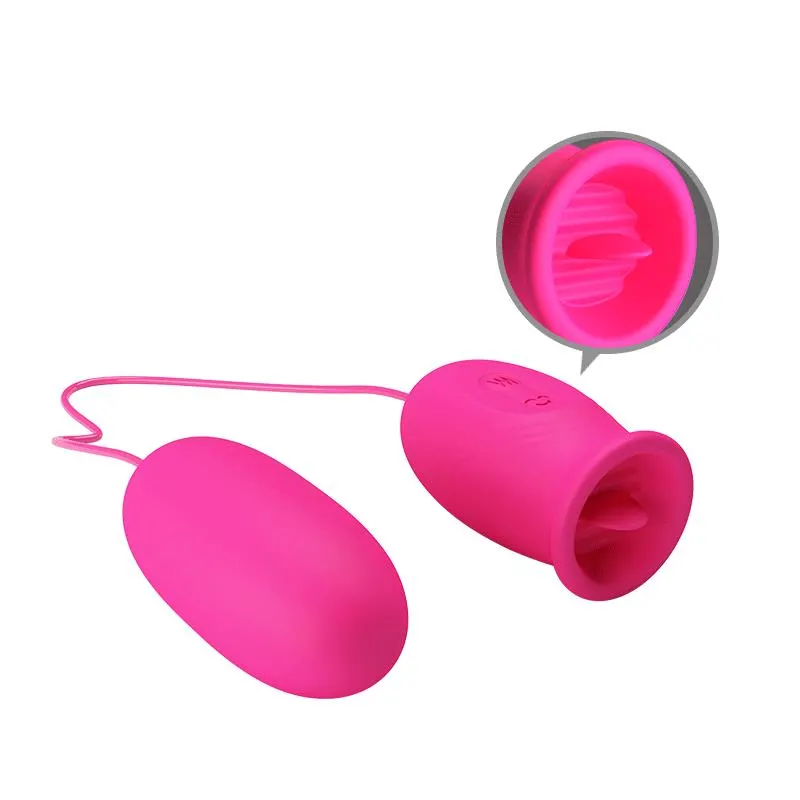 Daisy Huevo Vibrador y Lengua Estimuladora Rosa · PRETTYLOVE · Huevos y Balas Vibradoras — Foto 4