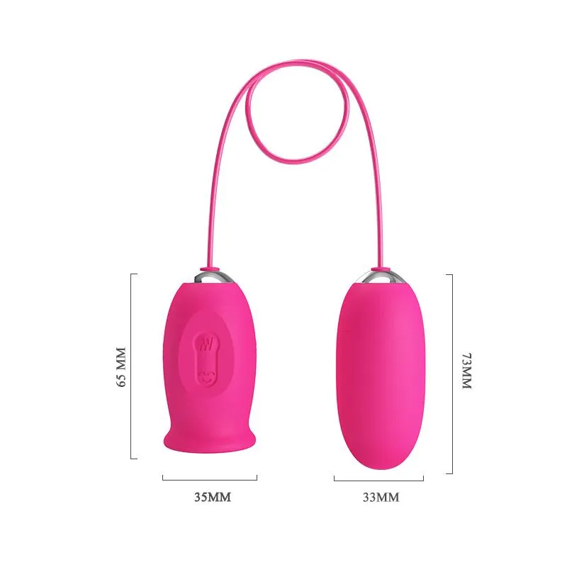 Daisy Huevo Vibrador y Lengua Estimuladora Rosa · PRETTYLOVE · Huevos y Balas Vibradoras — Foto 8