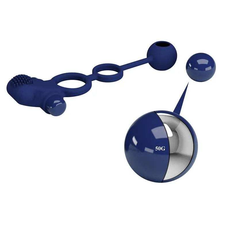 Remington Anillo Vibrador con Bola Péndulo · PRETTYLOVE · Anillos para el Pene — Foto 5
