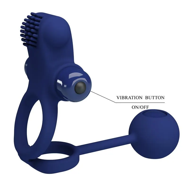 Remington Anillo Vibrador con Bola Péndulo · PRETTYLOVE · Anillos para el Pene — Foto 7