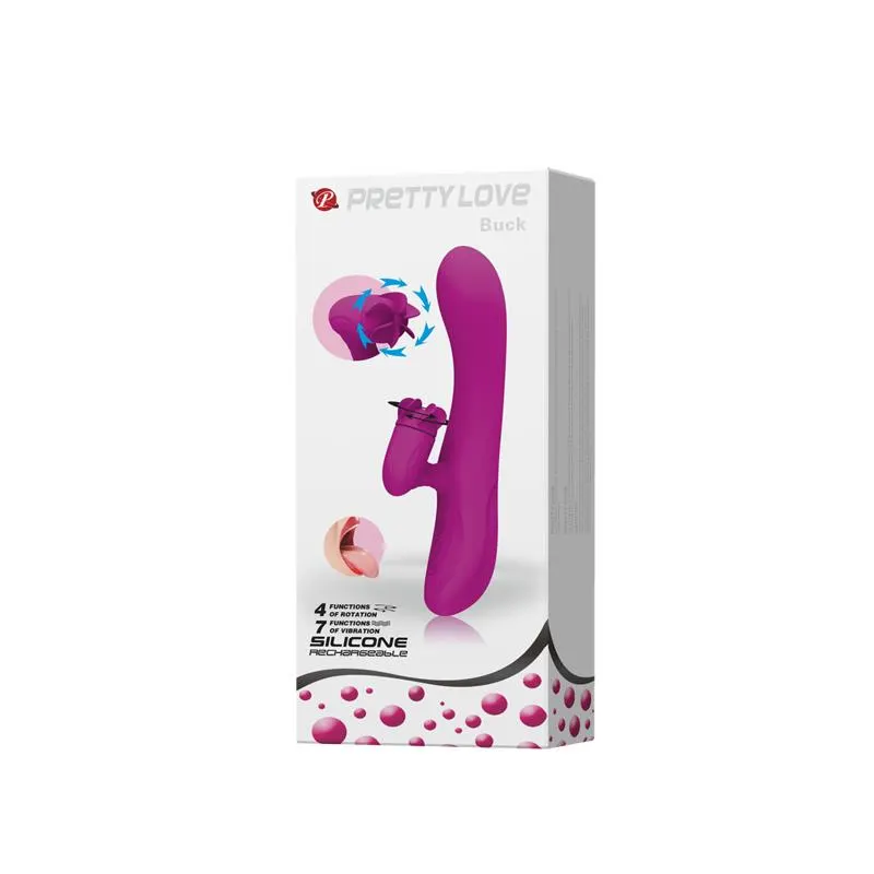 Vibrador con Rotador Buck · PRETTYLOVE · Vibradores — photo 8