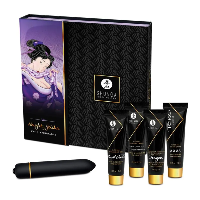 Kit Secretos de una Geisha Coquine · SHUNGA · Cuidado Íntimo y Masaje