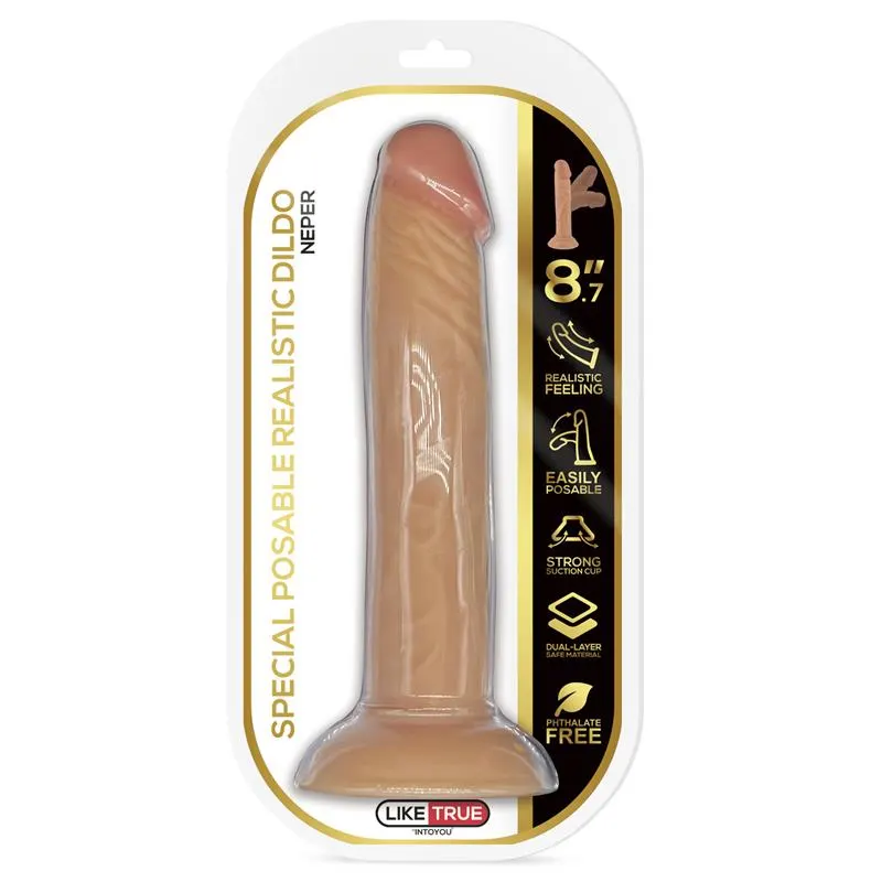 Neper Dildo Realista Articulable-Posable 8.7 Natural · LIKETRUE · Dildos — photo 7