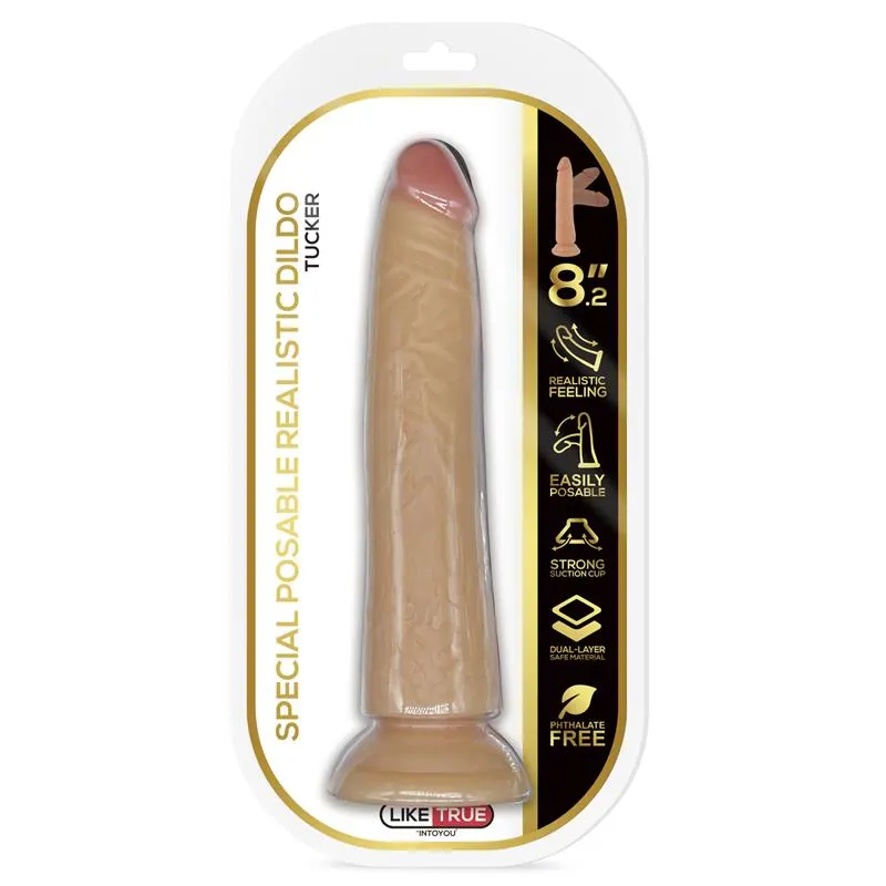 Tucker Dildo Realista Articulable-Posable 8.2 Natural · LIKETRUE · Dildos — Foto 7
