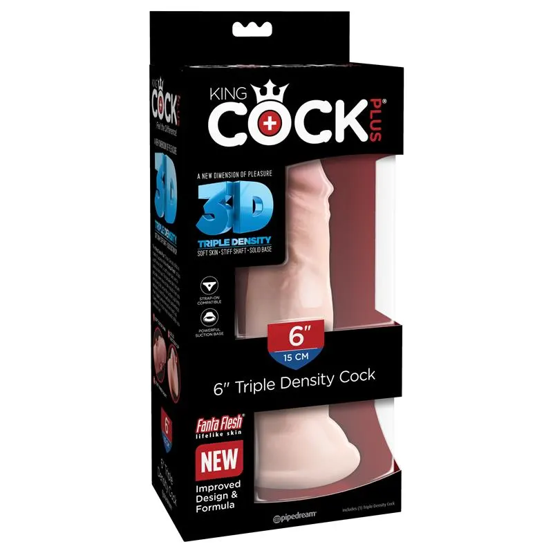 3D Dildo Triple Densidad Plus 6 Natural · KING COCK · Dildos — Foto 7