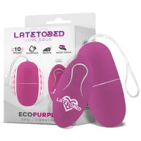 Ecopurple Huevo Vibrador con Control Remoto · LATETOBED · Huevos y Balas Vibradoras