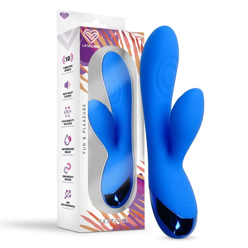 Marna Vibrador USB Azul · FESTIVAL · Vibradores