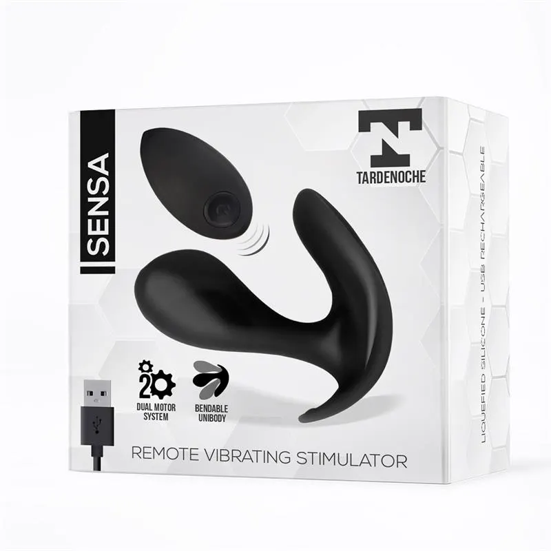 Sensa Estimulador Control Remoto USB SIlicona Líquida Negro · TARDENOCHE · Estimuladores de Clítoris — Foto 2