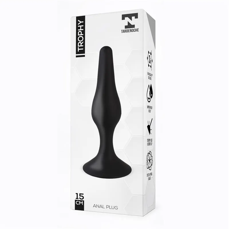 Trophy Plug Anal 15 cm Silicona Negro · TARDENOCHE · Anal — photo 2