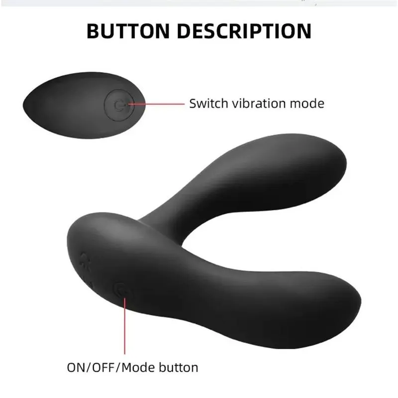 Brett Masajeador Prostático Control Remoto USB Silicona Líquida · TARDENOCHE · Anal — Foto 7