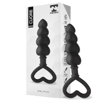 Cuore Plug Anal Silicona Negro · TARDENOCHE · Anal