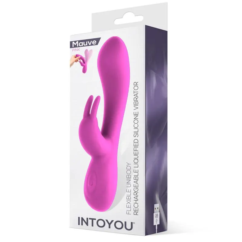Mauve Vibrador Unibody Silicona Líquida USB Rosa · INTOYOU · Vibradores — photo 5