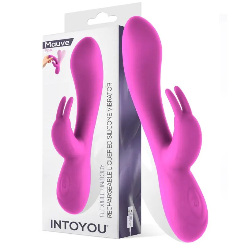 Mauve Vibrador Unibody Silicona Líquida USB Rosa · INTOYOU · Vibradores