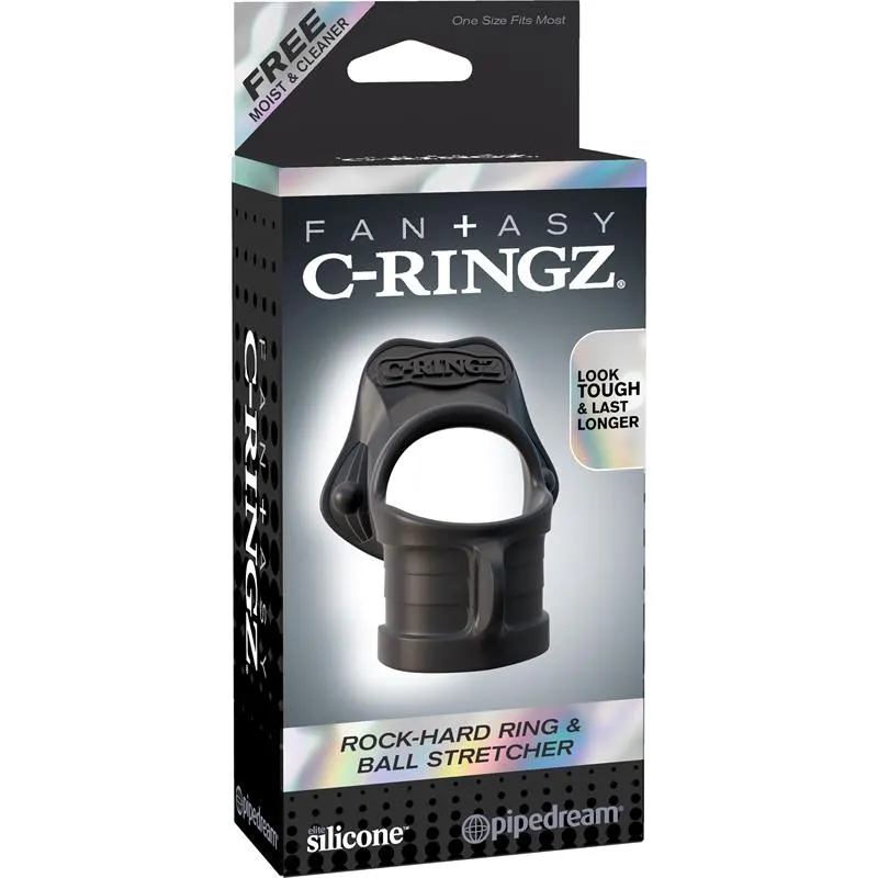 Anillo y Ball Strecher Pesados Color Negro · FANTASY C-RINGZ · Anillos para el Pene — Foto 3