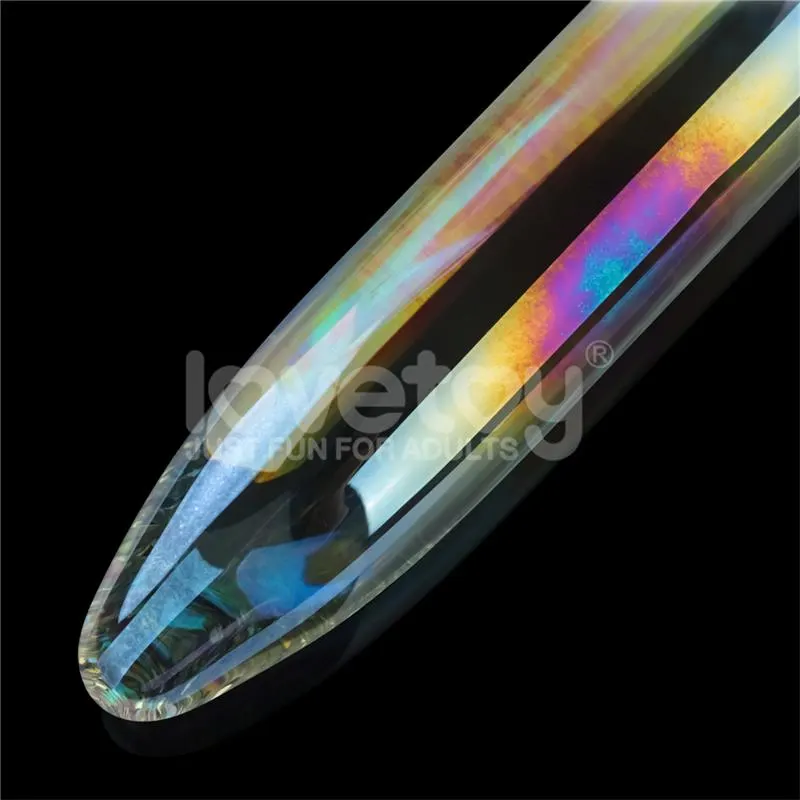Dildo de Cristal que Brilla en la Oscuridad Twilight Gleam Prism Glass · LOVETOY · Dildos — Foto 3