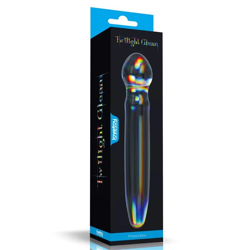 Dildo de Cristal que Brilla en la Oscuridad Twilight Gleam Prism Glass · LOVETOY · Dildos — Foto 4