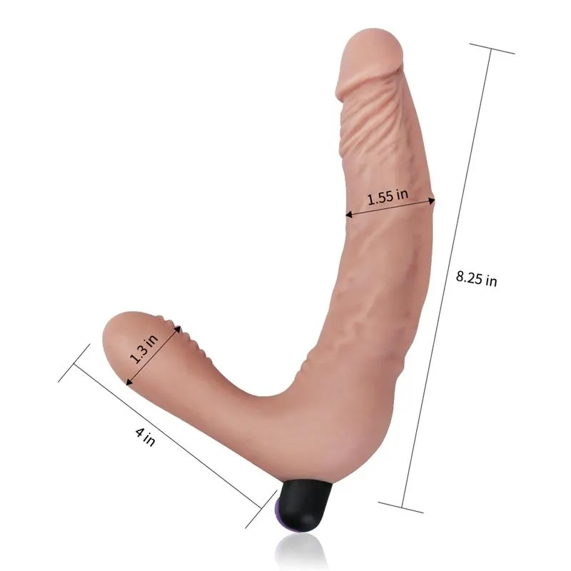 Doble Dildo Strapless Silicona USB · LOVETOY · Vibradores — photo 2
