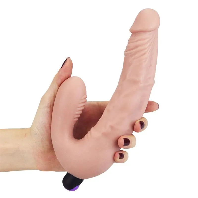 Doble Dildo Strapless Silicona USB · LOVETOY · Vibradores — photo 3