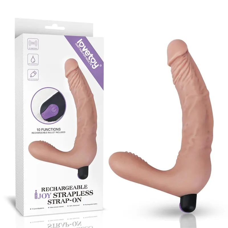 Doble Dildo Strapless Silicona USB · LOVETOY · Vibradores — photo 7
