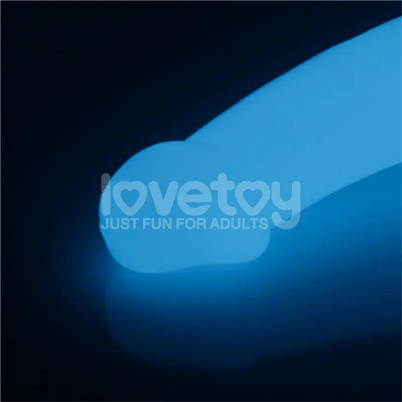 Dildo doble Lumino Play Luz Azul 10.5 · LOVETOY · Dildos — Foto 9