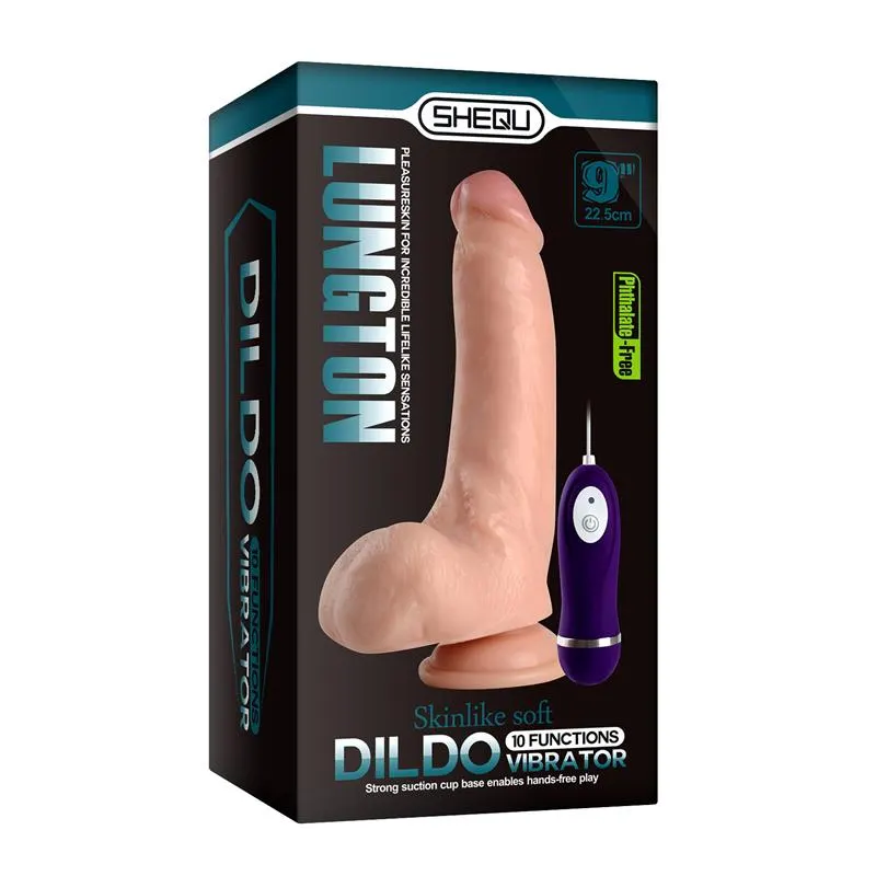 Vibrador Realista Control Remoto Duke Lungton 22.5 cm · SHEQU · Vibradores