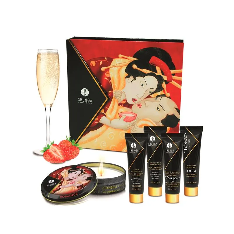 Shunga Kit Secretos de una Geisha Vino Espumoso · SHUNGA · Juegos y Complementos Divertidos